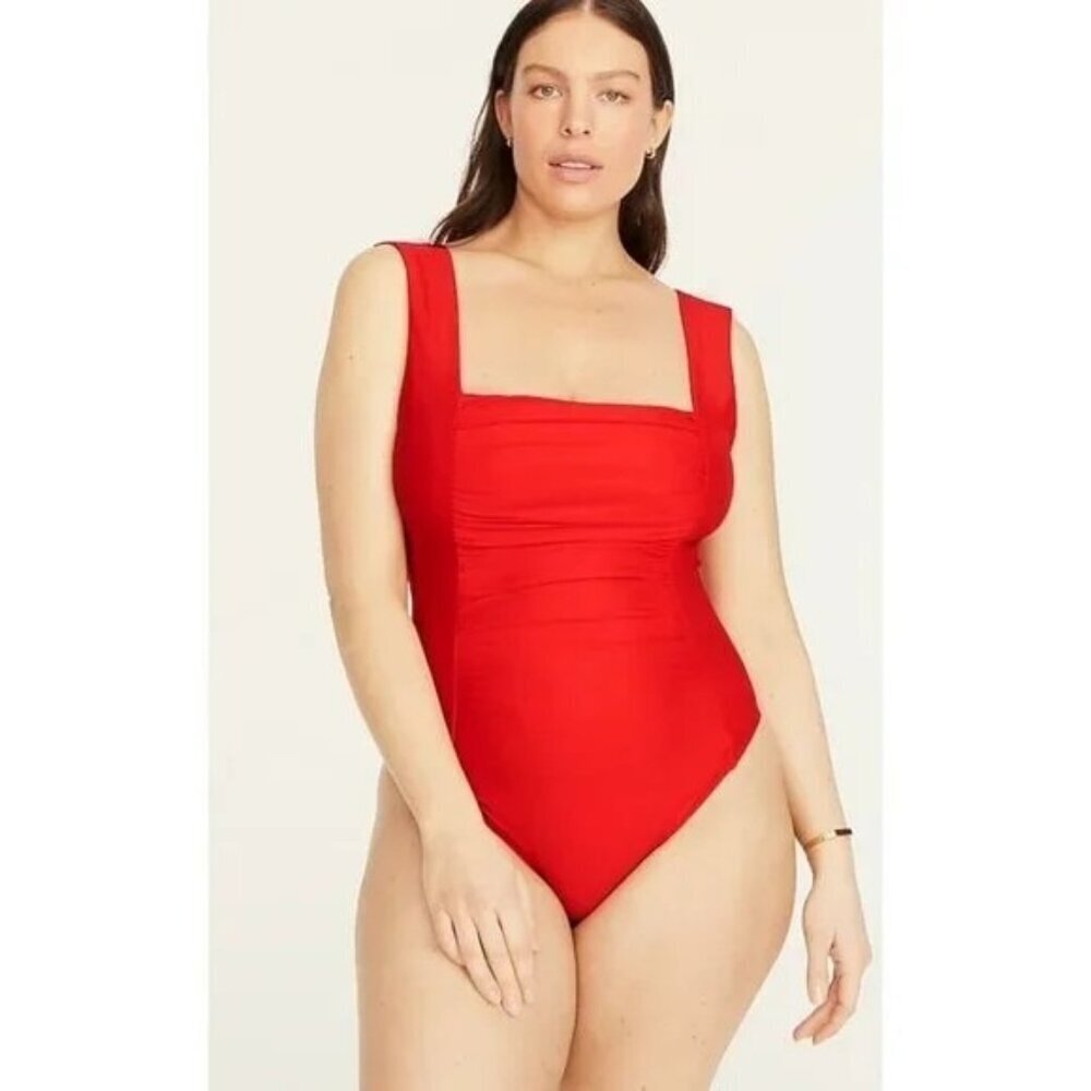 J. Crew Red Women's One Piece Swimsuit